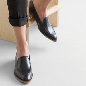 Everlane Modern Loafer in Black Leather